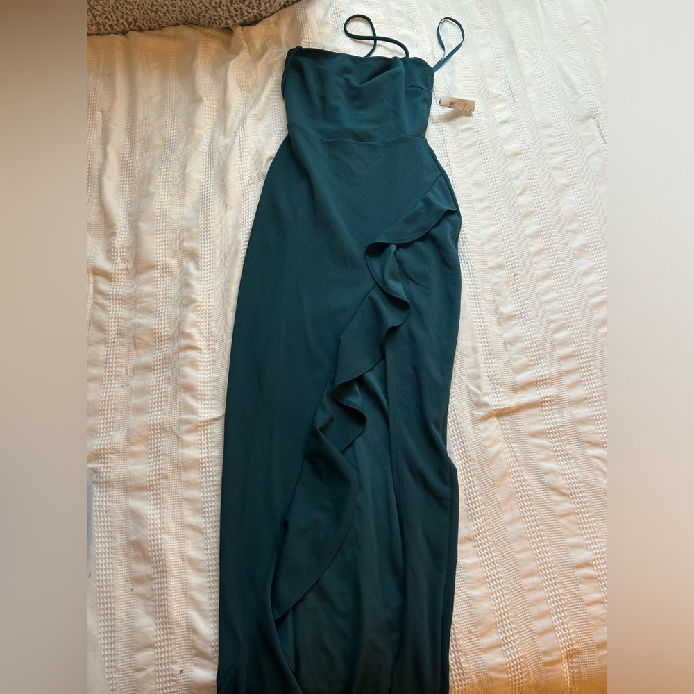 long dress, green, size small